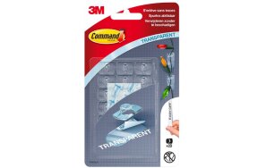 3M COMMAND HANGING TRANPARENT CLIPS